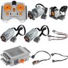TEESE 9pcs Technic-Motor Set with Motor-Adjustable-Speed-Remote-Receiver, Battery-Box-Switch-Extension-Cable, Compatible with Technic-Parts for STEM MOC Project Replacement-Parts