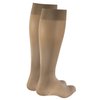 Truform Women's Compression Stockings, 20-30 mmHg, Knee High Length, Closed Toe, Opaque, Beige, Small