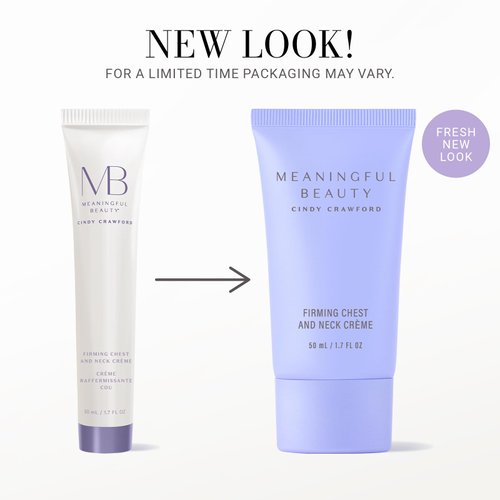 Meaningful Beauty Firming Chest and Neck Crème , Tightening Treatment with Vitamin C and Hyaluronic Acid , 1.7 Ounce