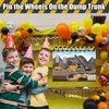 Construction Birthday Party Supplies, Pin The Wheel on The Dump Trunk Party Games for Kids Construction Party Decorations Favors 40 Stickers