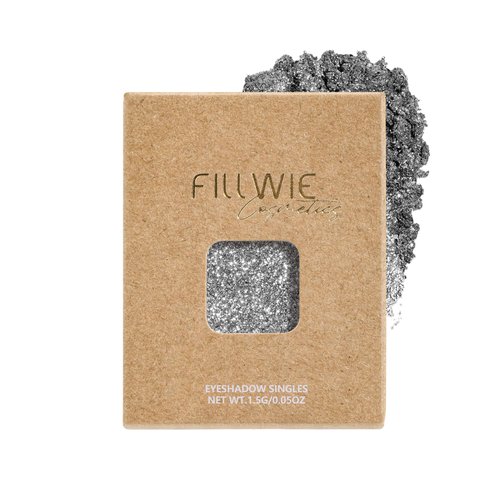Silver Glitter Eyeshadow Magnetic Pan - Metallic Shimmer Eye shadow High Pigmented Fine Lightweight Particles Holographic Rave Face Sparkles, Vegan Cruelty-Free Beauty Product (Diamond Dazzle)