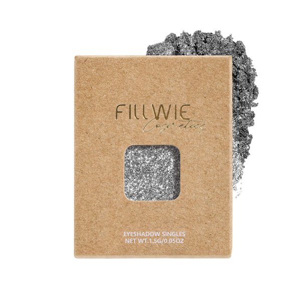 Silver Glitter Eyeshadow Magnetic Pan - Metallic Shimmer Eye shadow High Pigmented Fine Lightweight Particles Holographic Rave Face Sparkles, Vegan Cruelty-Free Beauty Product (Diamond Dazzle)