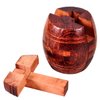 Ahyuan Handmade Powder Barrel Wooden Puzzles for Adults an Interlocking 3D Brain Teaser Puzzles for Adults Hidden Passage Works on a Classic Mechanical Puzzle Concept (Rosewood)