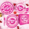 durony 96 Pieces Let's Go Party Supplies Serve 24 Guests Hot Pink Birthday Party Plates Disposable Paper Napkins Forks Bachelorette Decorations for Birthday Disco Pink Girl Party Decorations