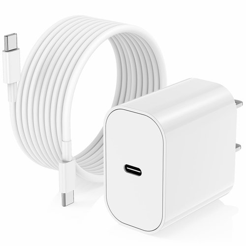 for iPhone 16 15 Charger and 10ft Type C to C Charging Cable Cord Long, USB C Fast Charging Block for Apple iPhone 16 Pro/16/15 Pro Max/15 Plus,iPad 12.9/11 inch/Air/Mini/Wall Plug Cube Brick Adapter