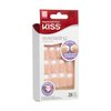 KISS Everlasting, Press-On Nails, Nail glue included, 'Infinite', French, Medium Size, Squoval Shape, Includes 28 Nails, 2g Glue, 1 Manicure Stick, 1 Mini file