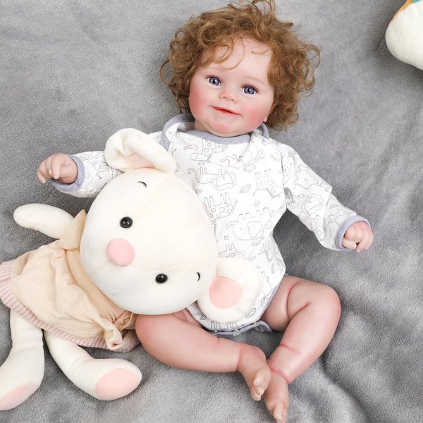 KINGWANT Baby Dolls, 20Inch Real Life Reborn Baby Dolls Boy Cute Soft Viny Real Lookling Baby Dolls with Toy Accessories for 3+ Year Old Child