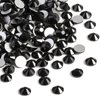 Beadsland 2880pcs Flat Back Crystal Rhinestones Round Gems for Nail Art and Craft Glue Fix,Black,SS16,3.8-4.0mm