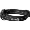 alcott Adventure Dog Collar with Reflective Stitching & Neoprene Padding, Small, Black