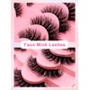 7 Pairs Cat-Eye Lashes Flu-ffy 18mm Curly Eyelashes Thick Volume Dramatic Fox Eye Lashes,that Look Like Extensions Lashes Wispy Faux Mink False Eyelashes Natural Look(Z31)