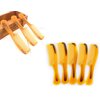 LBY Hair Comb, 5-Pack 16 cm(6.3"), Round Handle Comb Hair Care Comb, Plastic, Yellow