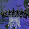 TOBATOBA Black Crowns and Tiaras for Women, Black Swan Costume Gothic Crown Gothic Tiara Gothic Wedding Dress Accessories Halloween Costumes Women Birthday Prom Pageant Cosplay Hair Accessories