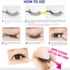 D-UP False Eyelash Glue, Lash Glue for Eyelash Extensions, Eye Makeup Super Strong Lash Glue Hold, Waterproof Eye Lash Glue for Strip Lashes, Japanese Adhesive Lashes Glue, Super Hard Fixer 502, Clear