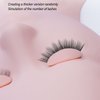 3 Pairs Replaced Eyelids Silicone Double Eyelashes Replacement Eyelids for Mannequin Head Practice Removable Eyelids with Double Layer Eyelashes Eyelash Extension Practice Eyelid (Brown)