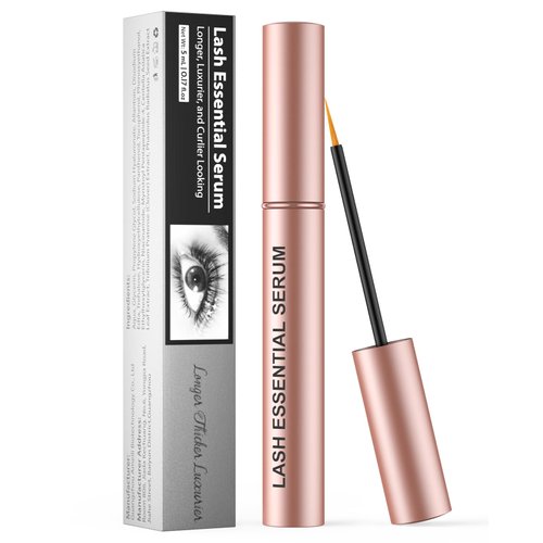Feyano Eyelash Serum - Natural Comestic Eyelash Serum for Longer, Thicker Lashes & Brows, Boost Lash Serum Vegan & Cruelty-Free-Niacinamide, Centella Asiatica Leaf Extract(5 mLPink)