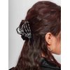 HAQUIL Metal Black Skeleton Hand Hair Clip, Skull Hand Hair Claw Clips, Goth Gothic Hairclips For Women and Girls Gift Hair Clamps Headwear Accessories