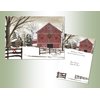 Performing Arts Boxed Christmas Cards with Full Color Inside Designs, Christmas Barn, (18-cards, 18-envelopes), Made In The USA