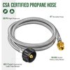 Alloxity 5FT Propane Hose Adapter 1lb to 20lb, Propane Adapter Hose, Propane Tank Hose Fit for Webber Q Grill/Black Stone Griddle/Coleman Camping Stove/Buddy Heater