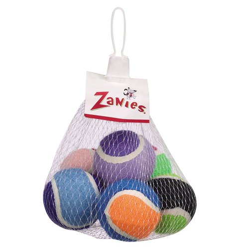 Zanies Mini Tennis Balls for Dogs, 6-Packs,Small Breeds