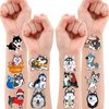 96PCS Funny Husky Siberian Temporary Tattoos Stickers Theme Birthday Party Decorations Favors Supplies Decor Cute Pets Puppy Dogs Animals Tattoo Gifts For Kids Boys Girls Adults School Prizes Carnival
