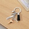 PHAETON 20PCS Hairdresser Hair Dryer Scissor Comb Keychain with Tassel and Diamond Hair Stylist for Barber Hairdresser Gifts Hair Stylist Gifts Hairdresser Keychain