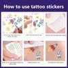 EJJUOO Tattoos for Kids, Temporary Tattoo Kids Space, Space Temporary Tattoos, 10 Sheets 80pcs Space Tattoos,for Children Boys Party Favors Supplies