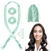 BABYSHEEP Satin Heatless Curling Set - Overnight Hair Curlers, Heatless Hair Curler, Heatless Curling Rod Headband, No Heat Soft Curler to Sleep in for Long Hair and Medium Hair - Green