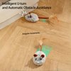 MZINGALL Interactive Cat Toy Mouse, Moving Mouse Automatic Cat Toys Electronic Mice, Rechargeable Squeaky Cat Mouse Toys for Kitten Indoor/Outdoor Exercise（Long Velvet）
