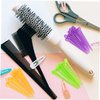 Kichvoe 180pcs Hair Roller hair curler picks plastic roller picks hair curler Picks Plastic Brush Hair Styling Accessories Hair Styling Tools-Random Color