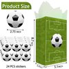 Outego 24 Soccer Party Favor Bags with Stickers Soccer Goodie Bags Soccer Party Favors for Kids Soccer Birthday Party Supplies