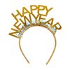BinaryABC Happy New Year Headband Tiara,2025 New Years Eve Party Supplies,New Years Party Favors,2Pcs