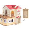AUEAR, 1:12 Dollhouse Miniature Furniture Unpaint Wooden Doors for DIY Scene Doll Home Furniture Craft (4 Panel)