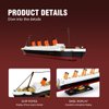DAHONPA Titanic Model Building Block Set Mid-Sized Set,481 Pieces with Figures, Cruise Ship Titanic Model with Stand, Display and Collect Toy Gifts for Kid and Adult