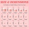 Lifextol Press on Toenails French Tip Toe Nails Press ons Fake Toe Nails Press ons,15 Sizes Press on Toe Nail Tips, 240pc Toe Nails Press on Toenails French Tip for Gils, Toe Press on Nails for Women