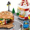General Jim's Burger Joint Restaurant 209 Piece Modular Building Blocks Brick Model Or Amusement Park Burger Stand Building Blocks Brick Toy Playset