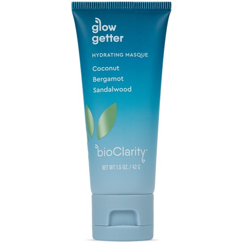 BioClarity Glow Getter Hydrating Face Mask | 100% Clean, Vegan Ingredients | Contains Coconut, Bergamot, Sandalwood | Smooth & Soften Skin | 1.5 oz.