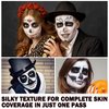 CAHIUYOA Black Face Body Paint Stick,Clown Black Makeup Eye Black Stick,Professional Joker Zombie Vampire Skeleton Cosplay Halloween SFX Makeup Sticks for Adults Children