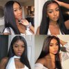 Human Hair Bundles 16 18 20 Inch Straight Bundles Human Hair 10A 100% Unprocessed Virgin Brazilian Hair 3 Bundles Weave Bundles Human Hair Extensions Natural Color (16 18 20 Inch, Straight Hair)
