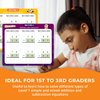 Channie’s Double Digit Addition and Subtraction Flash Cards, 30 Dry Erase Educational Math Flash Cards for Kids, Ideal for 1st to 3rd Grade, Level 2 Color-Coded Cards, 360 Two-Digit Problems
