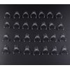Finger Angel 100 pcs Clear Polish Nail Display UV Gel Colour Pops Display Nail Art Ring Style Nail Tips False Nails