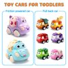 ZHENDUO BLASTER 8 Pack Mini Toy Cars for Toddlers 1-3 Pull Back Cars for Toddlers 1 2 3 4 Year Old Truck Toys Friction Powered Car Kids Boys Birthday Gifts Baby Girls Toys