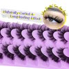 ALICE Fox Eye Lashes Fluffy Manga False Eyelashes 3D Wispy Cat Eye Lashes Wispy Anime Eyelashes Spiky Cosplay Fake Eye Lashes Pack 7 Pairs