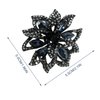 BIUDECO Rhinestone Hair Clip for Girls Decorative Small Butterfly Hair Clips for Thick Hair for Styling Bangs and Everyday Use