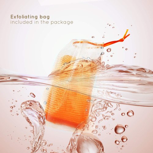 ASANTEE PAPAYA & HONEY Soap Bars with Vitamin C,E and Q10 Skin Cleansing 4.40 Oz