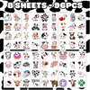 Cow Temporary Tattoos for Kids Birthday Party Decorations Supplies Party Favors Supper Cute 96PCS Cow Tattoo Sticker Style Milk Animal Farm Gift Ideals for Boys Girls Schools Prizes Themed