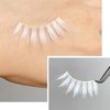 BLUPLE White False Eyelashes Cosplay Halloween White Eye lashes Extension Tools Natural Looking Anime Makeup Masquerade Party Eyelashes (White-3pairs)