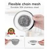 1 Pack Sink Strainer, Flexible Chain Mesh Easy Clean Kitchen Sink Drain Strainer, Anti-Rust 304 Stainless Steel Sink Strainer, Sink Protectors Clog-Free Sink Catcher Strainer for Food Garbage Disposal