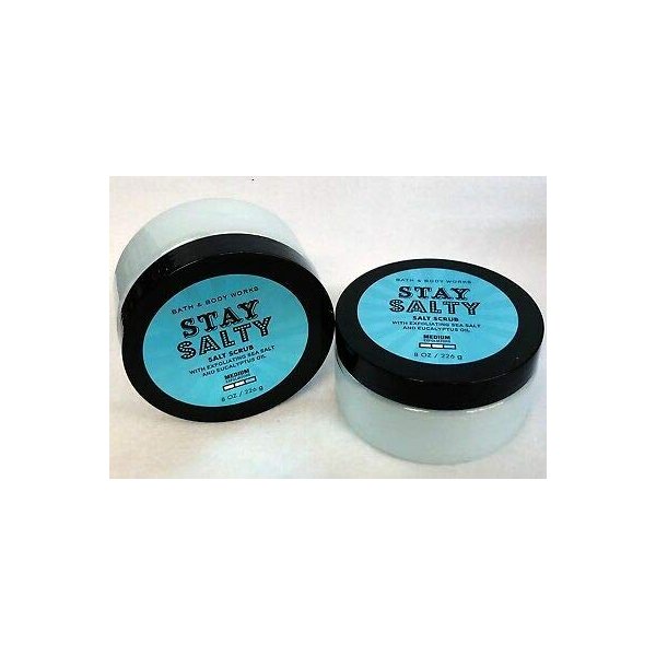 Stay Salty Salt Body Scrub 8 oz, 2 Pack