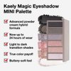 Kaely 6 Color Eyeshadow Makeup Palette, 6 Black Gold Purple Gray & Rose Gold Champagne Gold White, Everyday Velvety Matte & Glitter Eye Makeup Looks, Travel Friendly Size, Vegan, Cruelty-free 03#