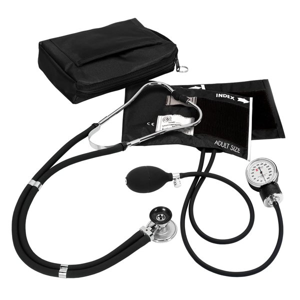 Prestige Sphygmomanometer & Stethoscope Kit with Matching Black Carrying Case